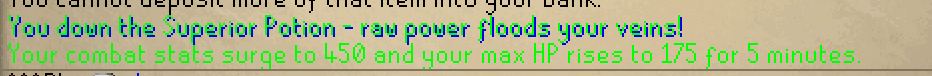 Superior potion effect