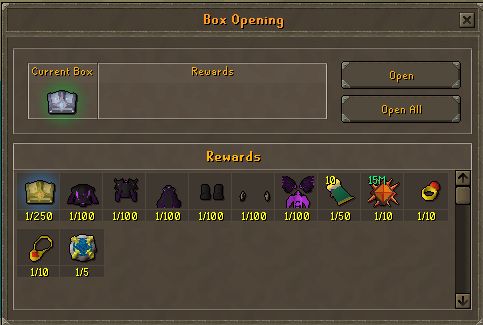 Silver Trio-Chest — Updated Loot Table